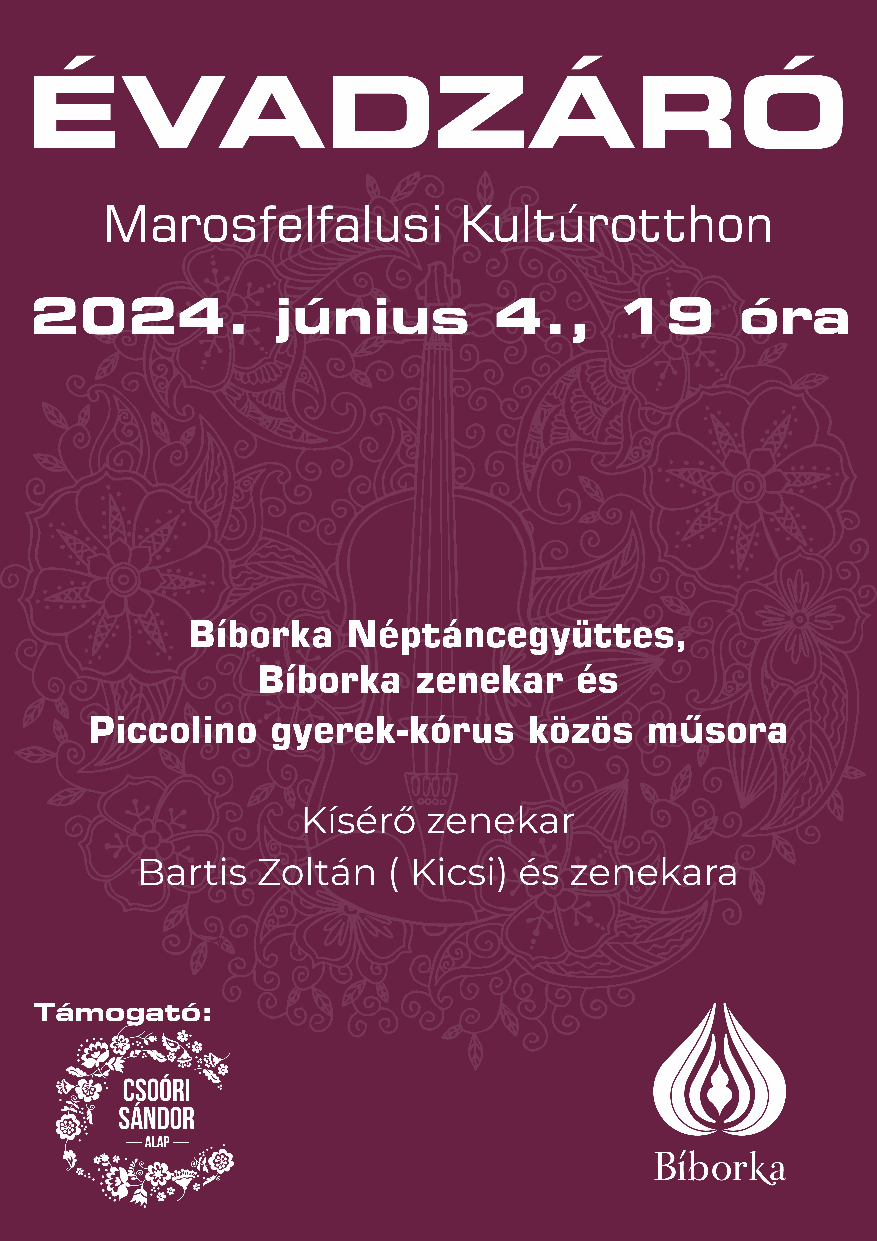 Bíborka évadzáró