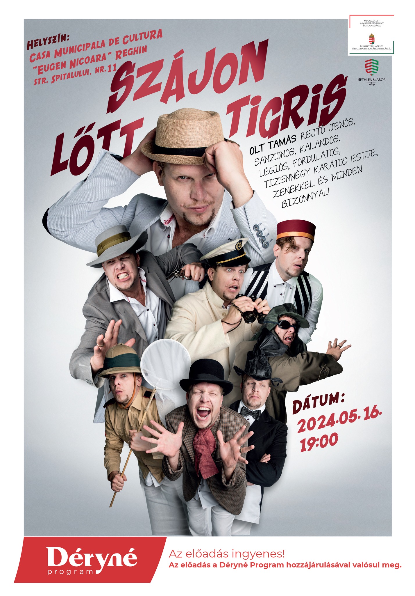 Szájon lőtt tigris